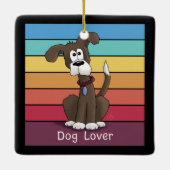 Hund Lover Keramikornament (Rückseite)