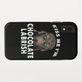 Hund Lover | Kiss Me I'm Chocolate Labrish Case-Mate iPhone Hülle (Rückseite (Horizontal))