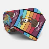 Hund Lover Krawatte (Gerollt)