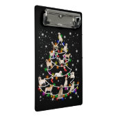 Hund Lover | Labrador Christmas Tree Mini Klemmbrett (Schrägansicht)