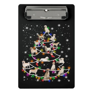 Hund Lover Labrador Christmas Tree Mini Klemmbrett