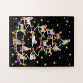 Hund Lover | Labrador Christmas Tree Puzzle (Horizontal)