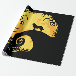 Hund Lover   Labrador Full Moon Spooky Halloween Geschenkpapier