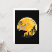 Hund Lover | Labrador Hund Halloween Vollmond Karte (Vorderseite/Rückseite Beispiel)