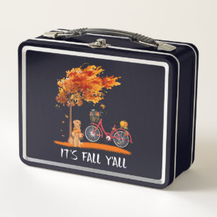 Hund Lover Labrador Retriever Es ist Fall Y'all Metall Brotdose