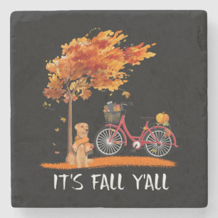 Hund Lover Labrador Retriever Es ist Fall Y'all Steinuntersetzer