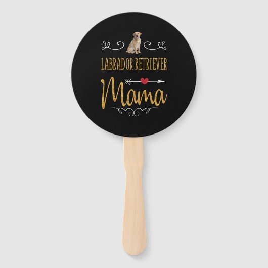 Hund Lover | Labrador Retriever Mama Fächer (Vorderseite)