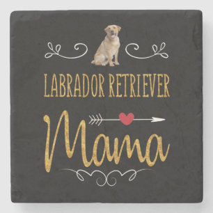 Hund Lover Labrador Retriever Mama Steinuntersetzer