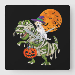 Hund Lover Labrador Retriever Riever Mummy T Rex Quadratische Wanduhr