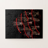 Hund Lover |Liebe Herzschokolade Labrador Valentin Puzzle (Horizontal)