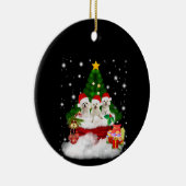 Hund Lover | Maltesische Welpen Weihnachten ist da Keramik Ornament (Rechts)