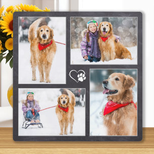 Hund Lover Maßgeschneiderte Foto-Collage für 4 Hau Fotoplatte