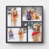 Hund Lover Maßgeschneiderte Foto-Collage für 4 Hau Fotoplatte (Vorderseite)