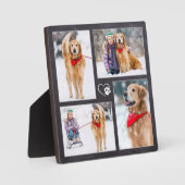 Hund Lover Maßgeschneiderte Foto-Collage für 4 Hau Fotoplatte (Vorderseite)