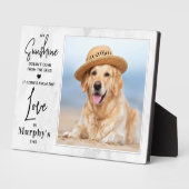 Hund Lover mein Personalisiertes Foto für Haustier Fotoplatte (Seite)