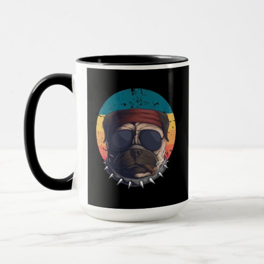 Hund Lover Mops Tasse (Links)