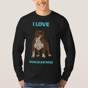 Hund Lover Muskel-Pitbull-Hund T-Shirt