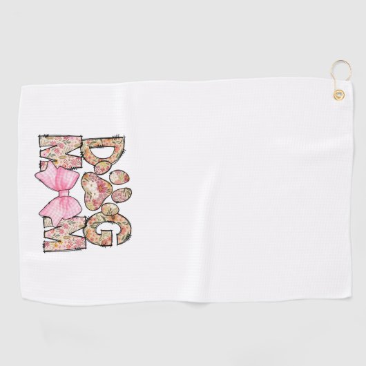 Hund Lover Muttertagsgeschenk Golfhandtuch (Horizontal)
