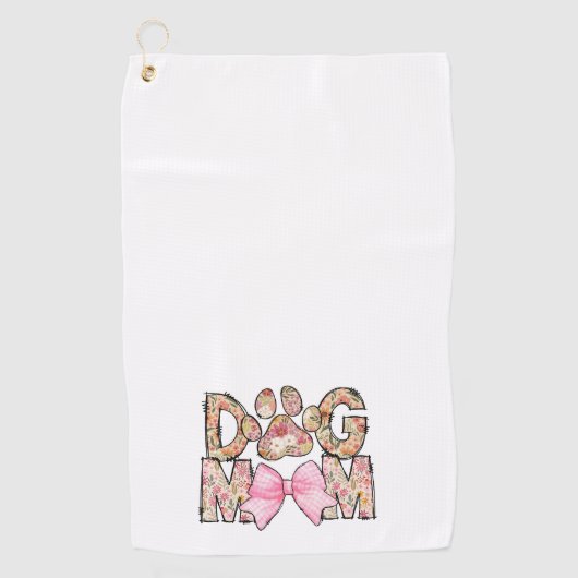 Hund Lover Muttertagsgeschenk Golfhandtuch (Vorderseite)