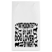Hund Lover Orthodontist Kleine Geschenktüte (Rückseite)