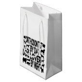 Hund Lover Orthodontist Kleine Geschenktüte (Vorderseite Schrägansicht)