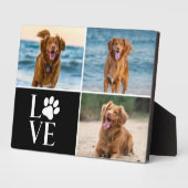 Hund Lover Paw Haustiere Moderne 3 Fotomaterial Fotoplatte (Seite)