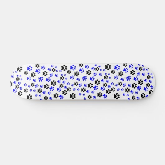 Hund Lover Paws Muster Skateboard (Horizontal)