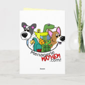 Hund Lover Peace Karte (Rückseite)