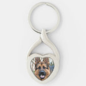 Hund Lover Personalisiert Begleiter Foto Schlüsselanhänger (Vorderseite)