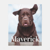 Hund Lover Personalisiert Labrador Retriever Foto Fleecedecke (Vorderseite)