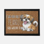 Hund Lover Personalisiert Shih Tzu Welpenname Fußmatte (Vorderseite)
