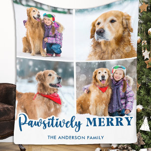 Hund Lover Personalisiert Tier Foto Collage Weihna Fleecedecke