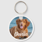 Hund Lover Personalisiert zwei Foto Keepake Schlüsselanhänger (Rückseite)
