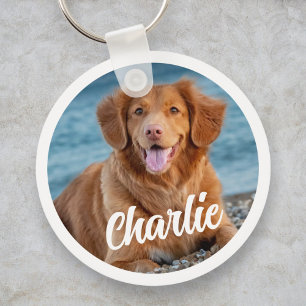 Hund Lover Personalisiert zwei Foto Keepake Schlüsselanhänger