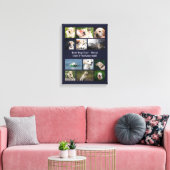 Hund Lover Personalisierten Heimfotografie Collage Leinwanddruck (Insitu (Wohnzimmer))