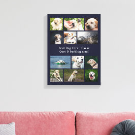 Hund Lover Personalisierten Heimfotografie Collage Leinwanddruck