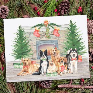 Hund Lover Pet Welpe Weihnachtskarte