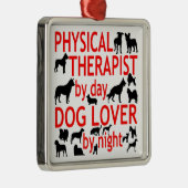 Hund Lover Physiotherapeut Ornament Aus Metall (Rechts)