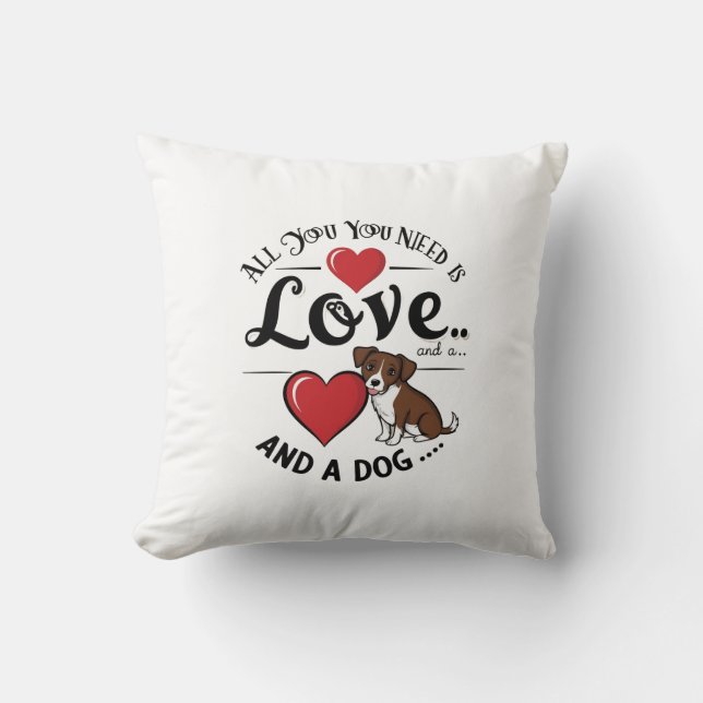 Hund Lover Pillow Kissen (Vorderseite)