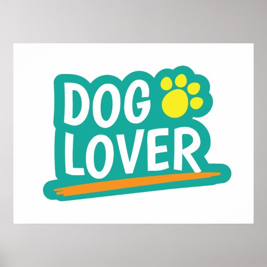 Hund Lover Poster (Vorne)