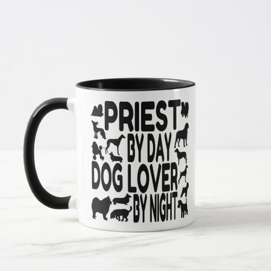 Hund Lover Priest Tasse (Links)