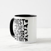 Hund Lover Priest Tasse (Vorderseite Links)
