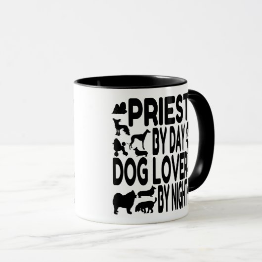 Hund Lover Priest Tasse (VorderseiteRechts)