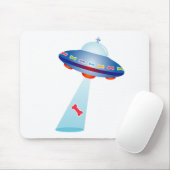 Hund Lover - Raumschiff Mousepad (Mit Mouse)