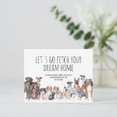 Hund Lover Real Anwesen Landwirtschaftliches Marke Karte (Stehend Vorderseite)