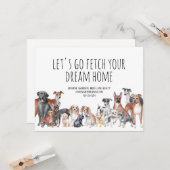 Hund Lover Real Anwesen Landwirtschaftliches Marke Karte (Vorderseite/Rückseite Beispiel)