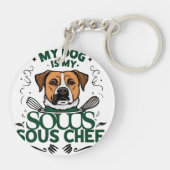 Hund Lover Schlüsselanhänger (Rückseite)