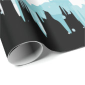 Hund Lover | Schokolade Labrador Christmas Light Geschenkpapier (Rolleneckpunkt)