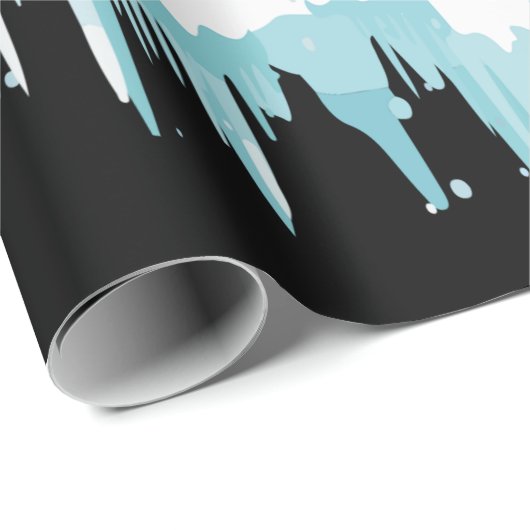 Hund Lover | Schokolade Labrador Christmas Light Geschenkpapier (Rolleneckpunkt)