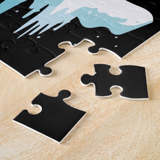 Hund Lover | Schokolade Labrador Christmas Light Puzzle (Seite)